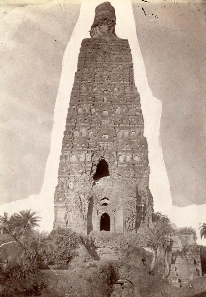 The Mahabodhi Temple at Bodh Gaya before repairs
