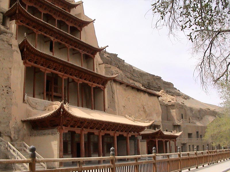 General view of Mogao Caves