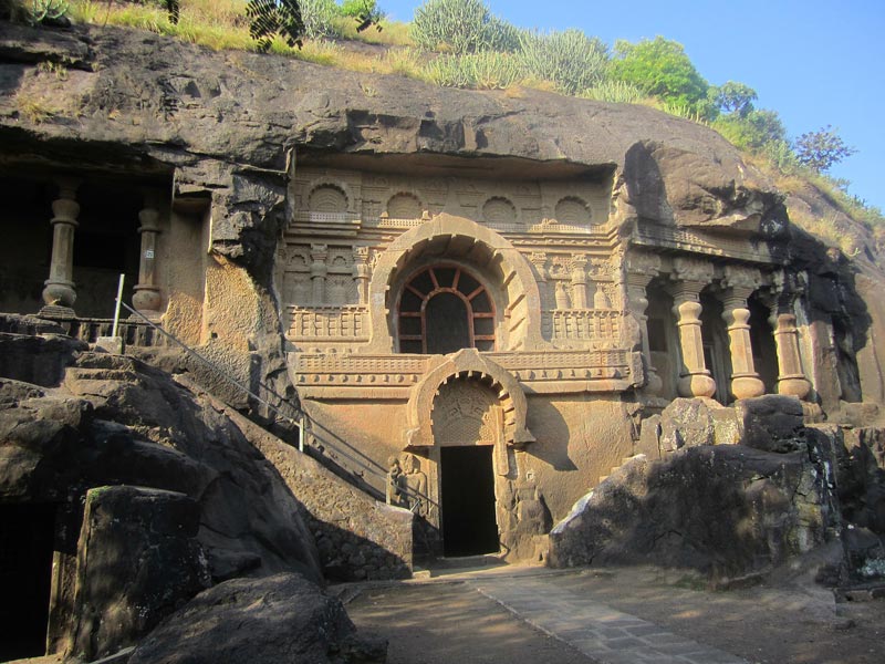 Exterior of Cave 18 at Pandavleni